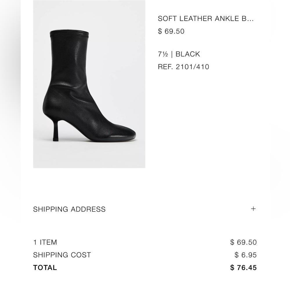 Zara Black Heeled Boots